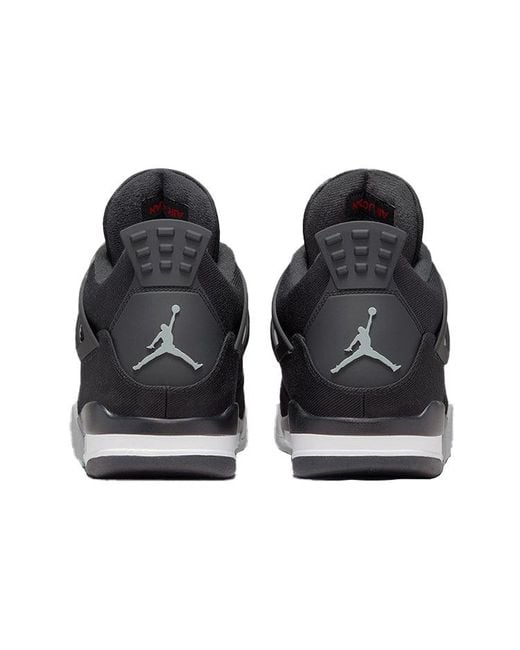 Nike Black 4 Retro Se Canvas' for men