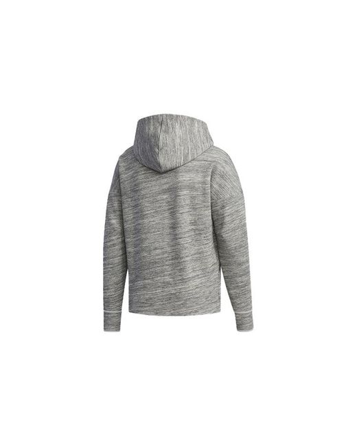 Adidas Gray Zne Hoody Sports Stylish Hooded Jacket for men