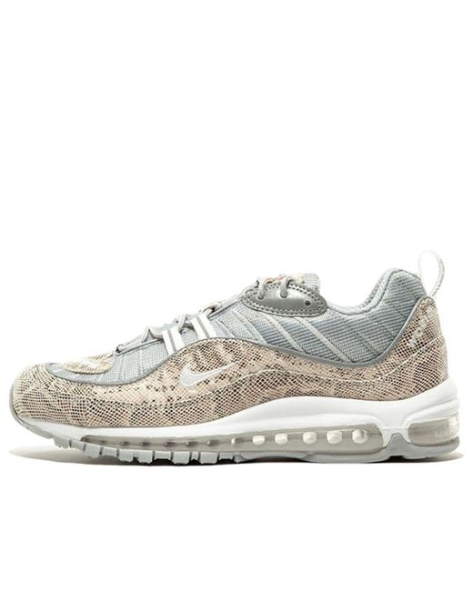 Nike White X Supreme Air Max 98 'Snakeskin' for men