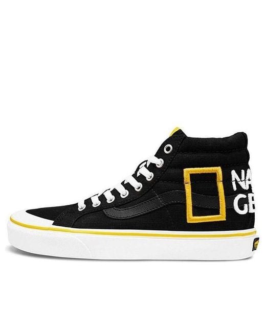 Vans Black National Geographic X Sk8-Hi Reissue 138 'Logo' for men