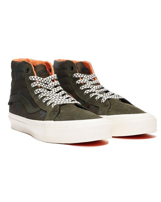 Vans Black Porter-Yoshida & Co. X Og Sk8-Hi Lx 'Forest Night Floral Checkerboard' for men
