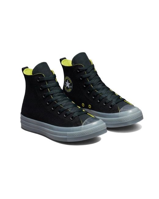 Converse Black Chuck Taylor All Star Cx Fleece Lined High Lime Twist' for men