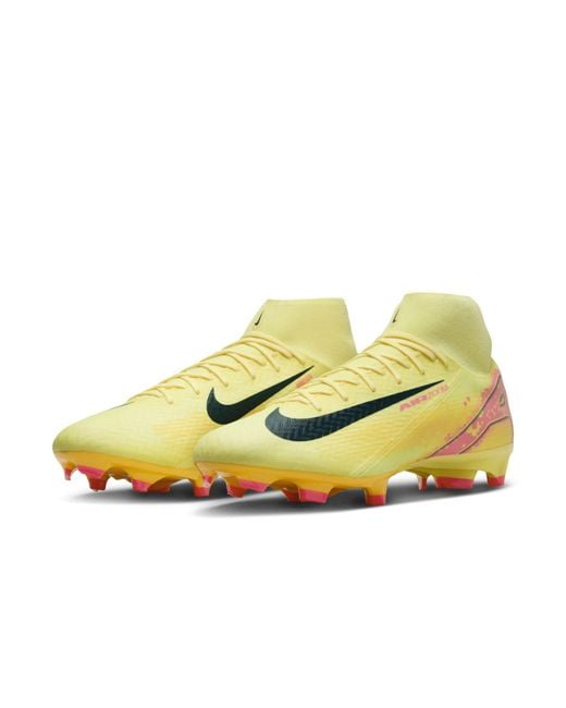 Nike Yellow X Kylian Mbappe Mercurial Superfly Academy Fg Mg 'Light Laser' for men