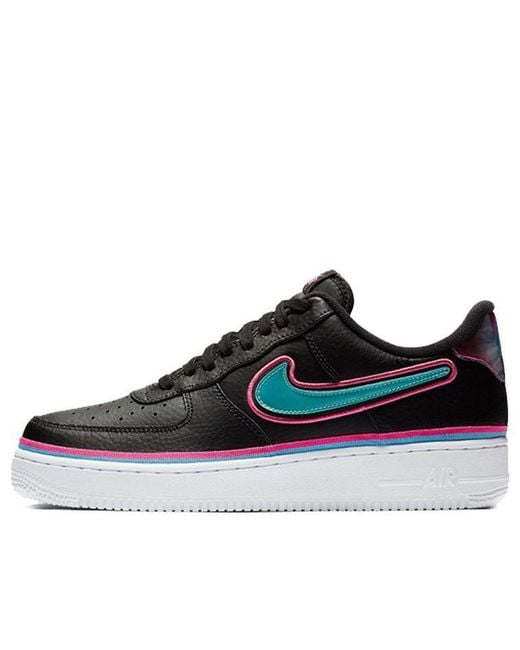 Nike Black Air Force 1 '07 Lv8 Sport 'South Beach' for men