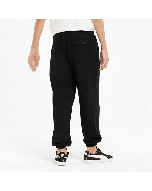 PUMA Black Logo Downtown Sweatpants for men
