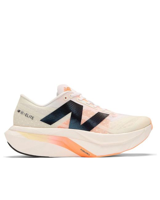 New Balance White (Wmns) Fuelcell Supercomp Elite V4 Angora Hot Mango'