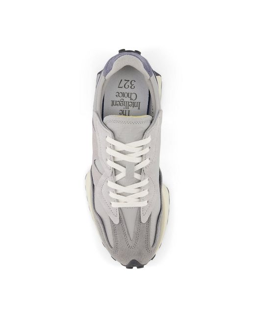 New Balance White 327 Day Rain Cloud' for men