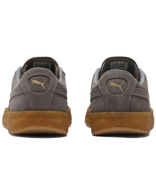 PUMA Brown Suede Crepe Leisure Board Shoes for men