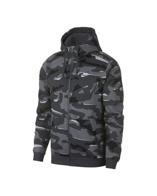 Nike Gray As Camo Jkt Jacket Camo Jacket for men