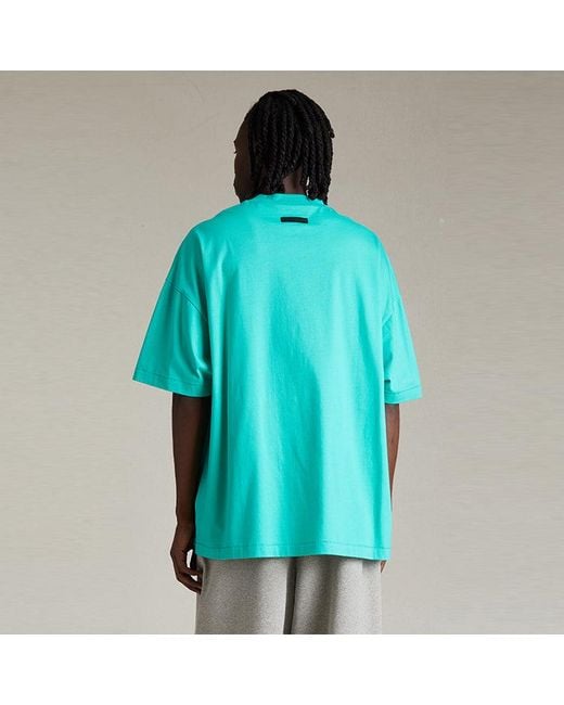 Fear Of God Green Ss24 Crewneck T-Shirt 'Mint Leaf' for men