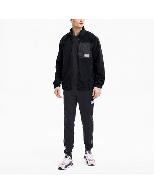 PUMA Black Avenir Track Jacket for men