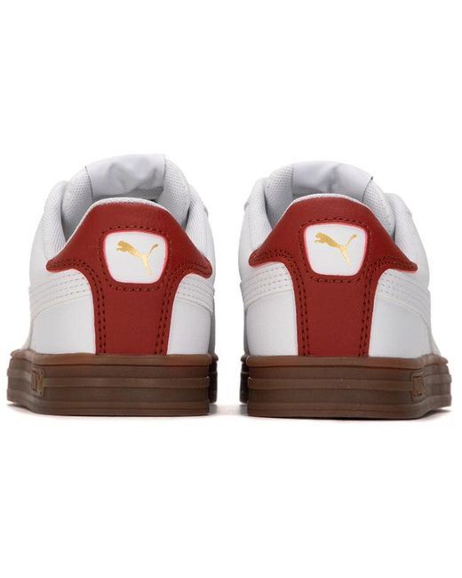PUMA White Smash Vulc V3 Lo Chili Oil Gum' for men