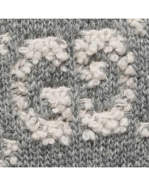 Gucci Gray (Wmns) Gg Wool Boucl Jacquard Top Ivory'