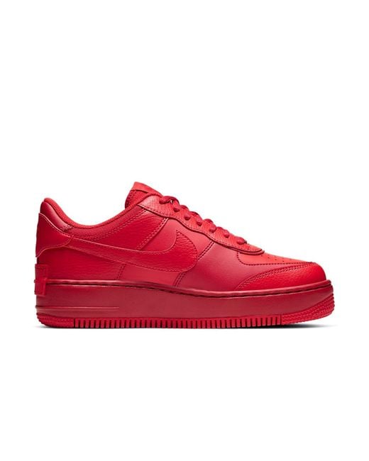 Nike Red (Wmns) Air Force 1 Shadow 'Triple'