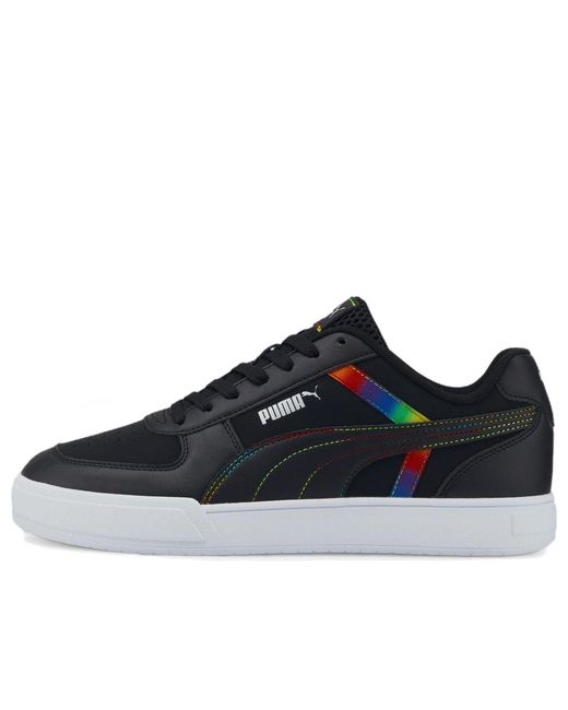 PUMA Black Caven Low Tops Casual Skateboarding Shoes for men