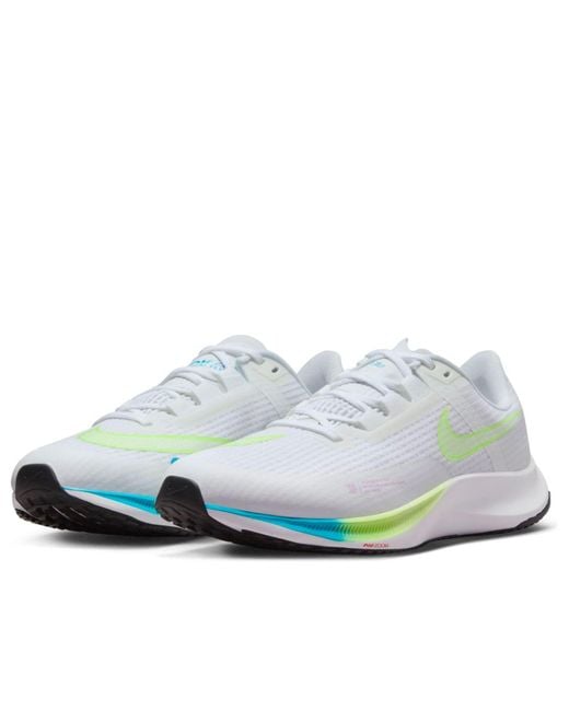 Nike White Rival Fly 3 Road Racing Shoes for men