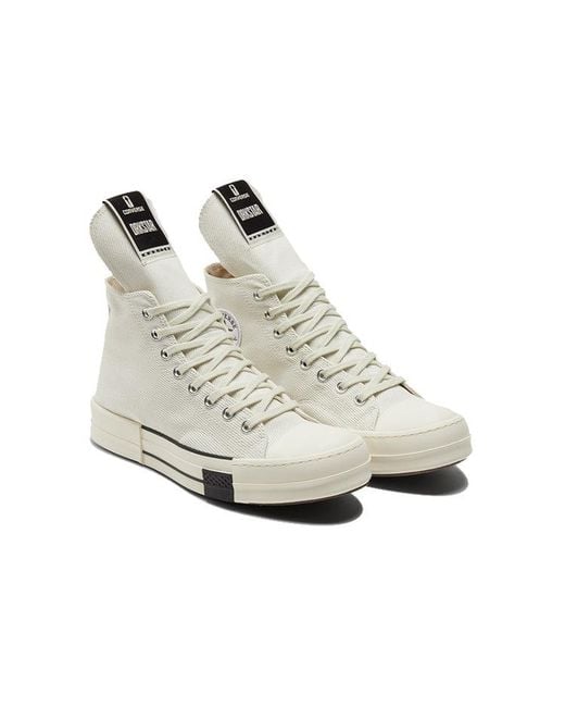 Converse White Rick Owens X Drkshdw Drkstar Chuck 70 High 'Egret' for men