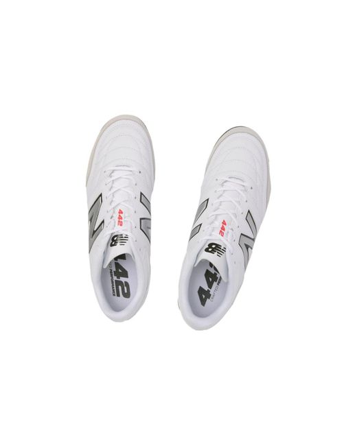 New Balance White 442 Team Tf Shoes for men