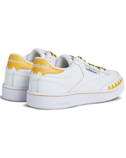 Reebok White Sanrio X Club C 85 'Gudetama' for men