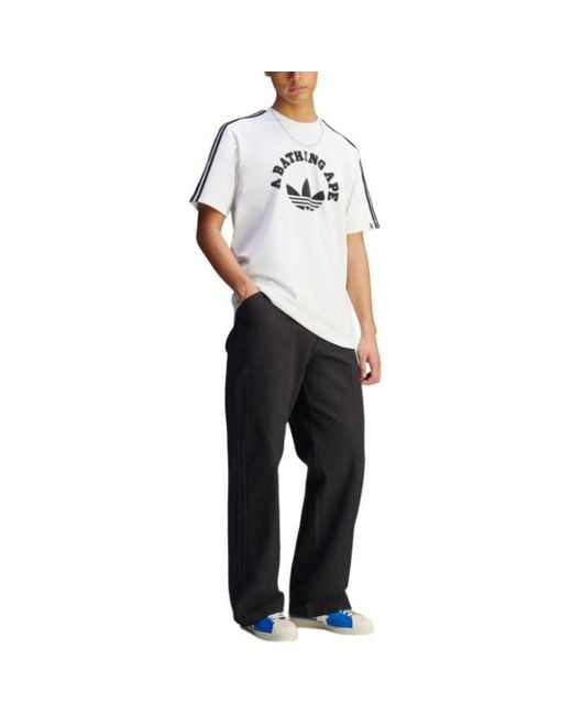 Adidas White Bape T-Shirt for men