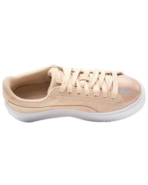 PUMA Natural (Wmns) Suede Platform Lunalux