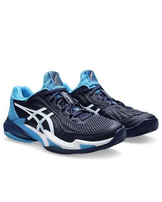 Asics Blue Court Ff 3 Novak Clay Expanse' for men
