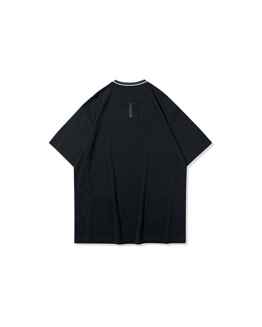 Li-ning Black Wade Logo Loose Fit T-Shirt for men
