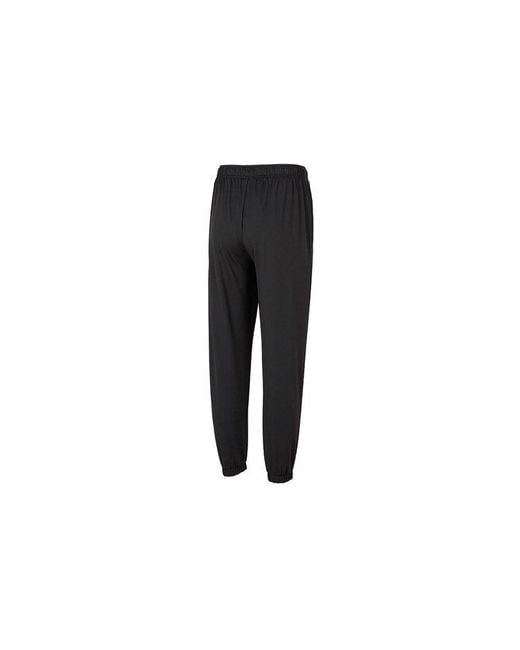 PUMA Black Logo Straight Fit Trackpants for men