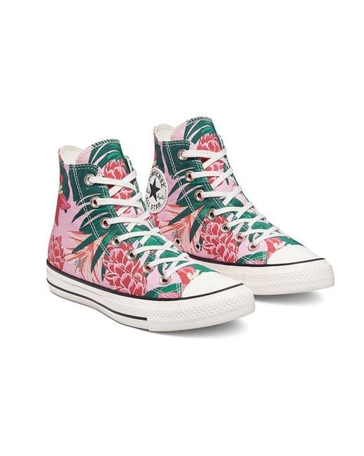 Converse Pink Chuck Taylor All Star High 'Jungle Scene for men