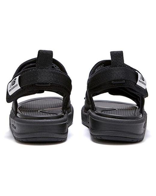 New Balance Black 3205 Series Velcro Minimalistic Casual Sandals for men