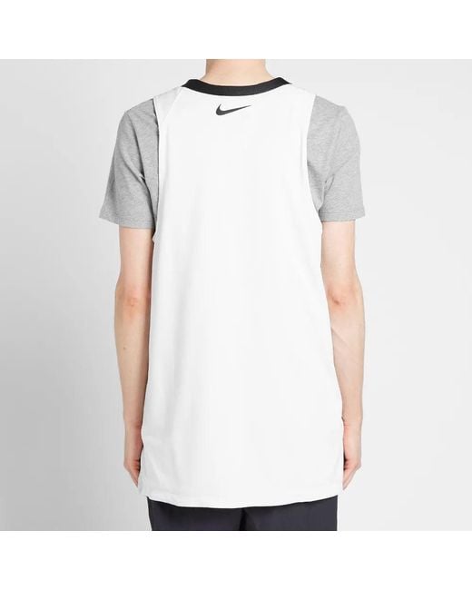 Nike White X Fear Of God Reversible Jersey 'Summit/Dark Heather' for men