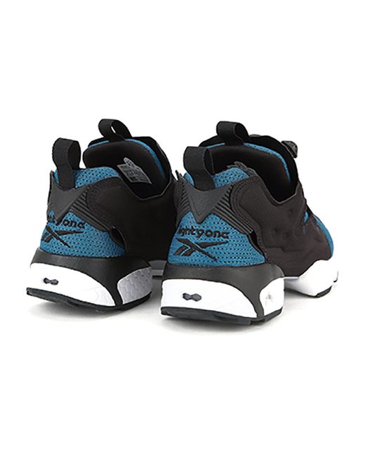 Reebok Blue Instapump Fury Og Hollow Out Shock Absorption Non-Slip Shoes/Sneakers Splicing for men