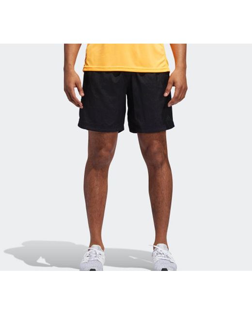 Adidas Black Minimalistic Solid Color Training Sports Shorts for men