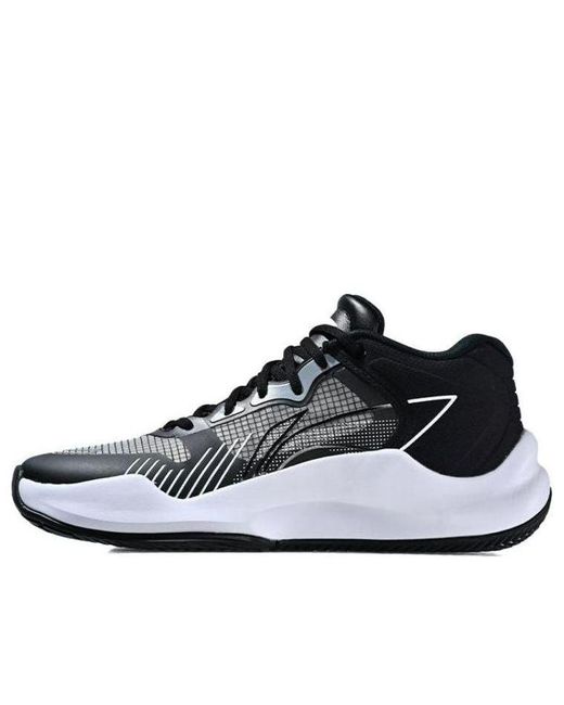 Li-ning Black Casual Basketball Shoes Low for men