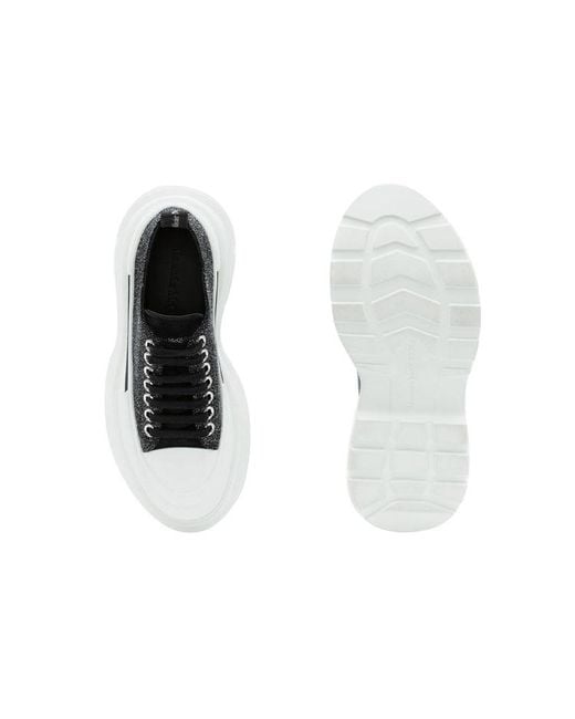 McQueen Black (Wmns) Tread Slick Lace Up Low 'Galaxy'