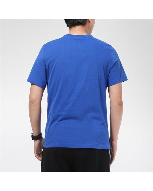 Nike Blue Casual Running Sports Crew-Neck Short Sleeve for men