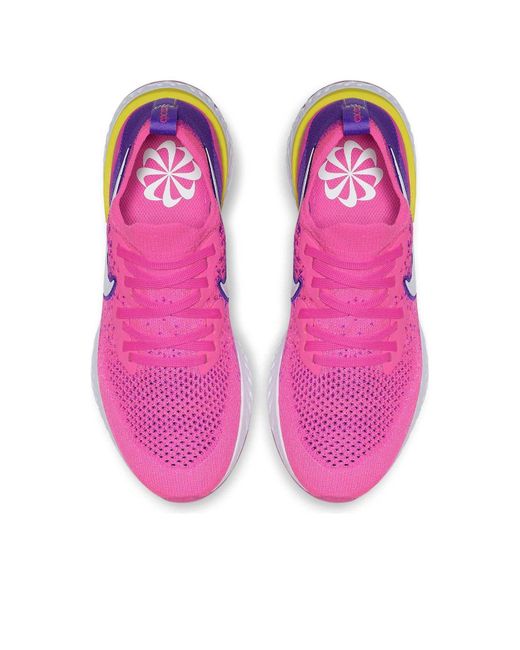 Nike Pink (Wmns) Epic React Flyknit 2 'Laser Fuchsia Pulse'