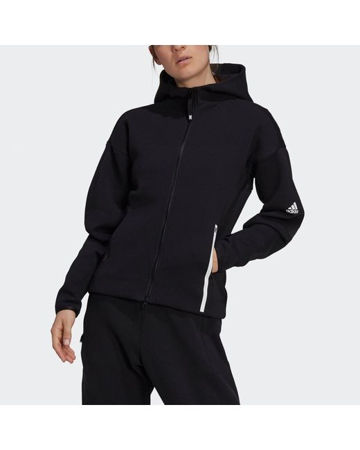 Adidas Black (Wmns) Z.N.E. Sportswear Hoodie