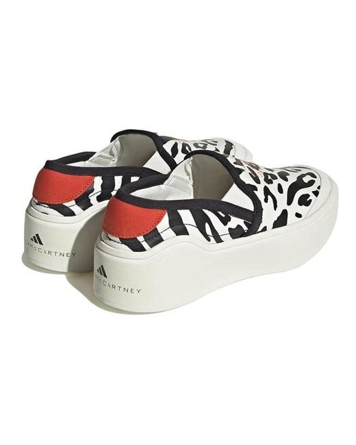 Adidas Black (Wmns) By Stella Mccartney Court Slip-On Shoes 'Off Burnt Cayenne'