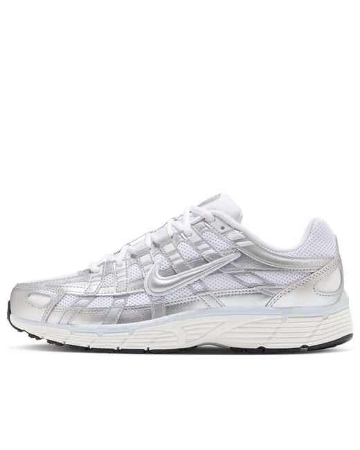 Nike White P-6000 Sneakers