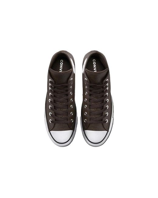 Converse Brown Chuck Taylor All Star Tumbled Leather High 'Velvet' for men