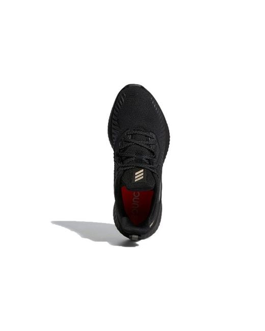 Adidas Black Alphabounce+ Run Shoes for men