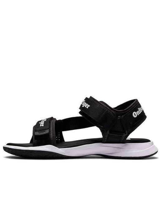 Onitsuka Tiger Black Ohbori Strap Sandals for men
