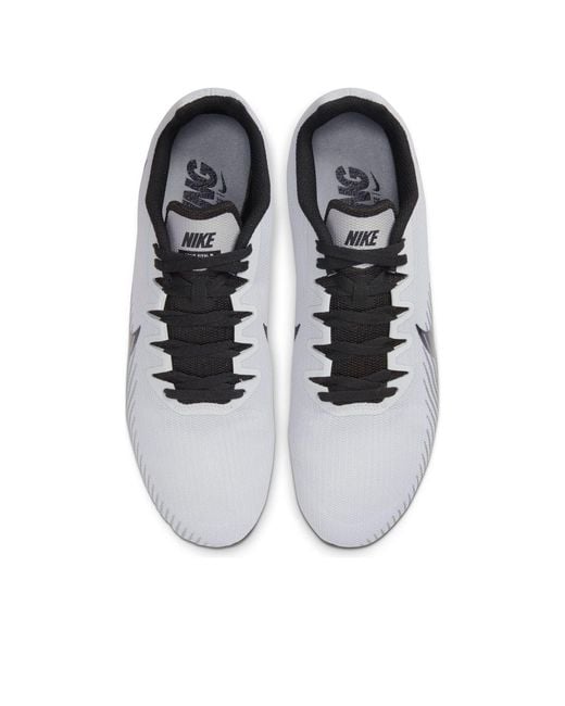 Nike Gray Air Zoom Rival M 9 Spikes 'Pure Platinum' for men