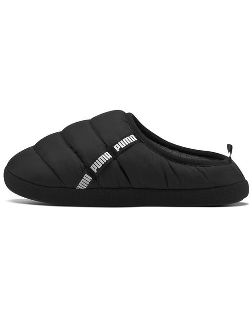 PUMA Black Scuff Slippers for men