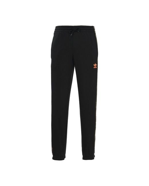 Adidas Black Originals Camouflage Striped Track Pants for men