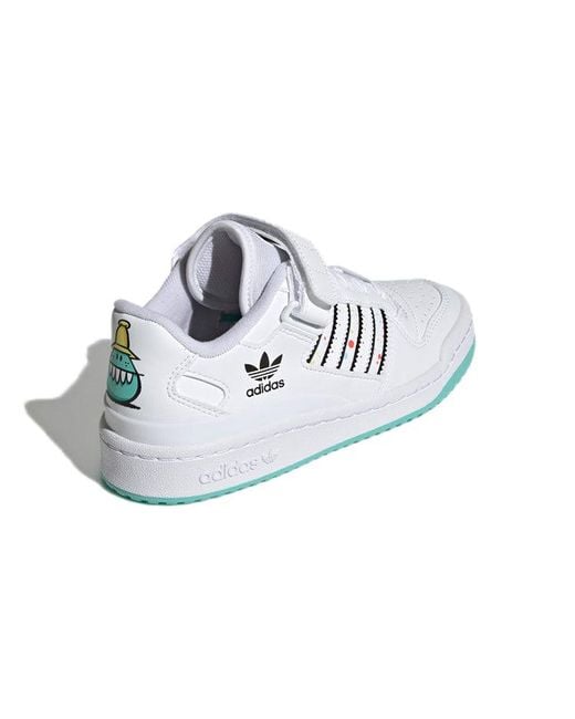 Adidas White Originals Forum Low J X Kevin Lyon for men