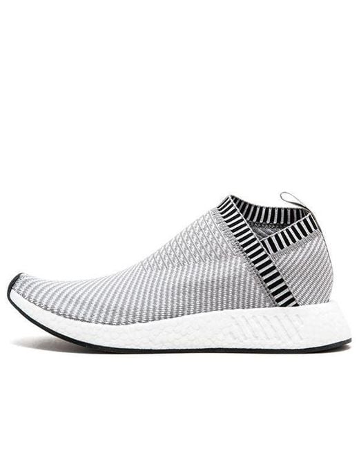Adidas White Nmd_Cs2 Primeknit 'Dark Shock' for men