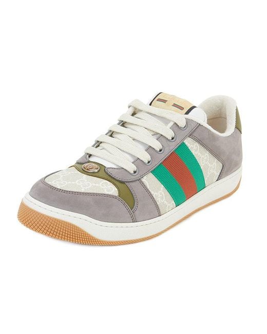 Gucci Blue Screener Sneaker 'Gg Canvas for men