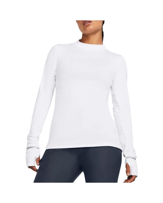 Under Armour Blue (Wmns) Qualifier Cold Long Sleeve T-Shirt